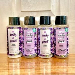 Love beauty & planet shampoo and conditioner (sulfate free) argan oil lavender